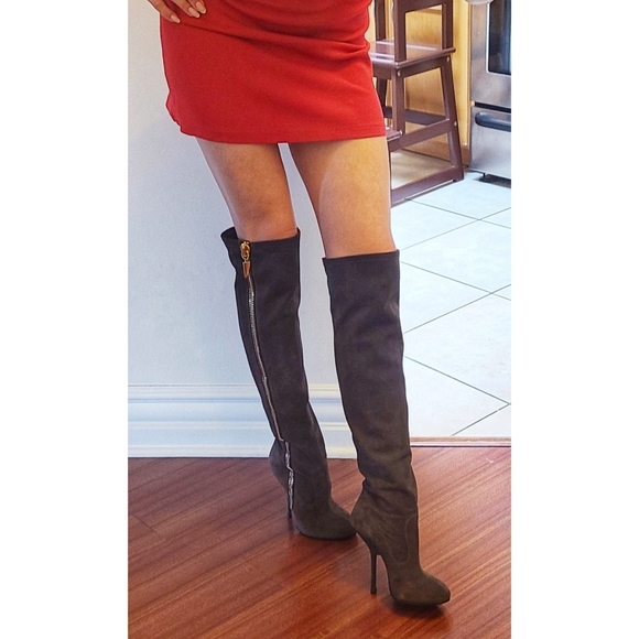 ❤️ Giuseppe Zanotti Vera OTK flan suede boots 37.5 - Picture 8 of 9